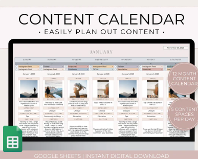 Annual budget planner template cover