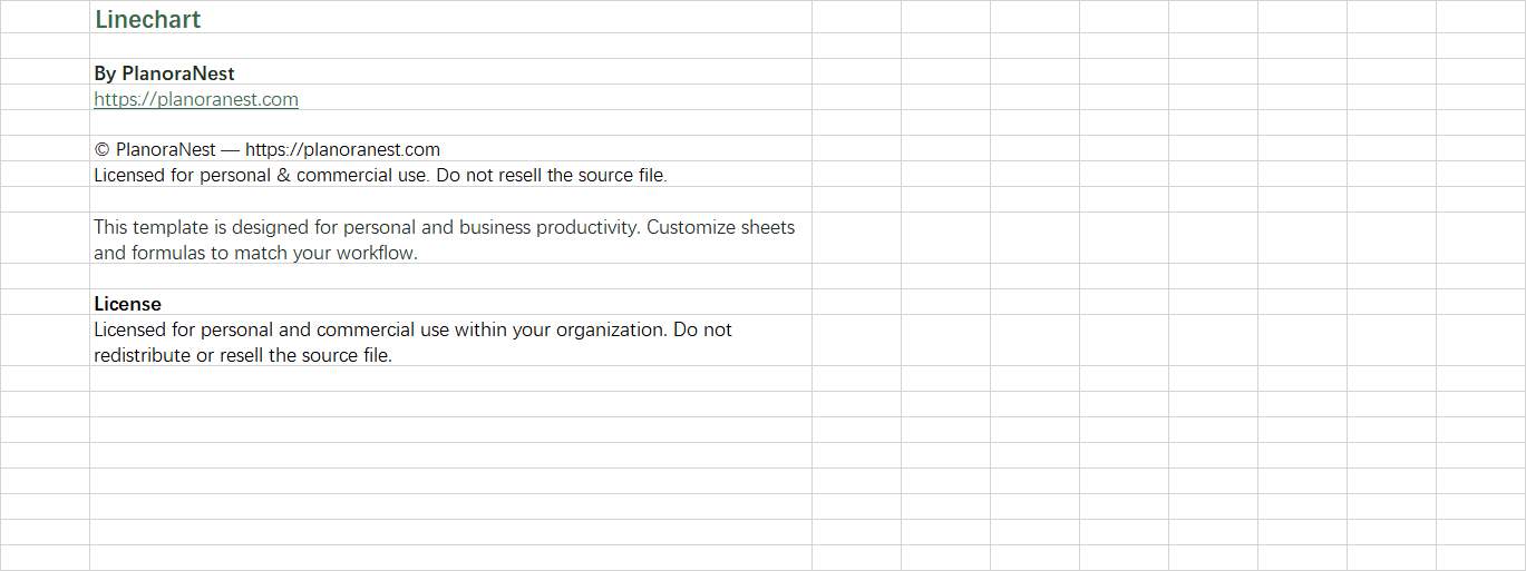 add target line to excel chart screenshot — PlanoraNest Excel template