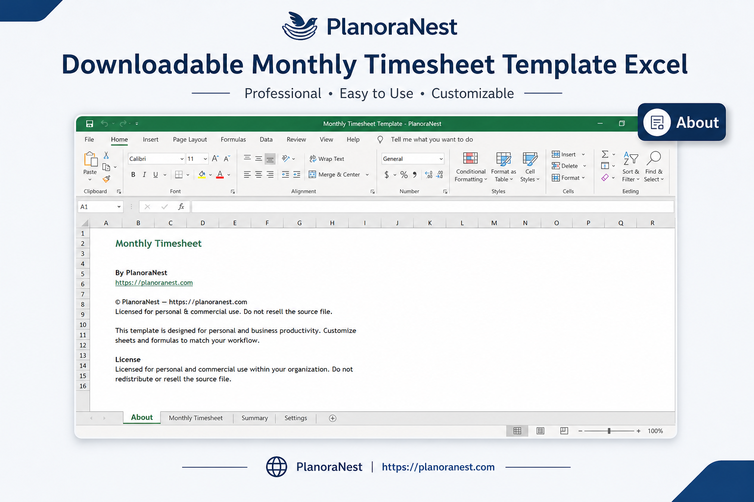 downloadable monthly timesheet template excel — Timesheet sheet