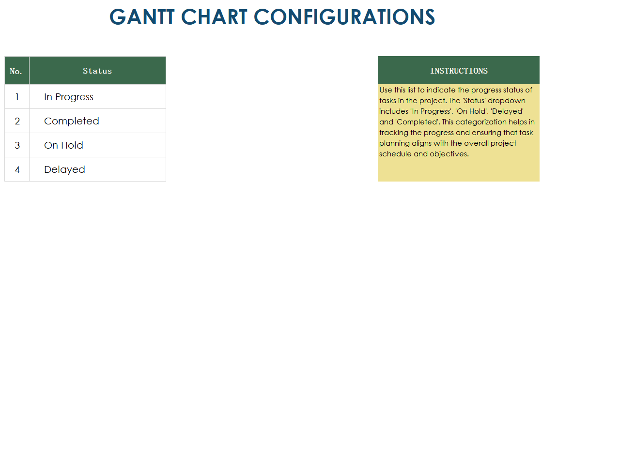 excel project gantt chart template 2 template screenshot — PlanoraNest Excel template