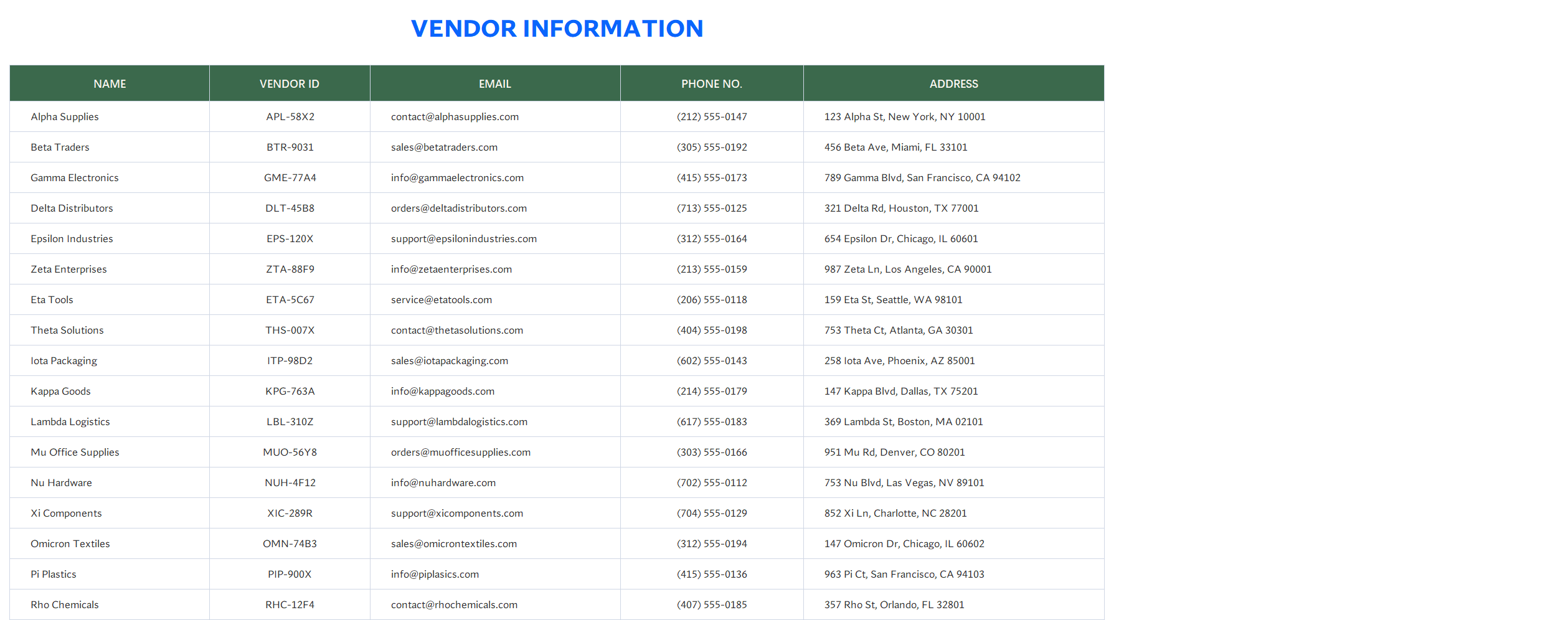purchase order tracking template for exce excel template screenshot — PlanoraNest Excel template