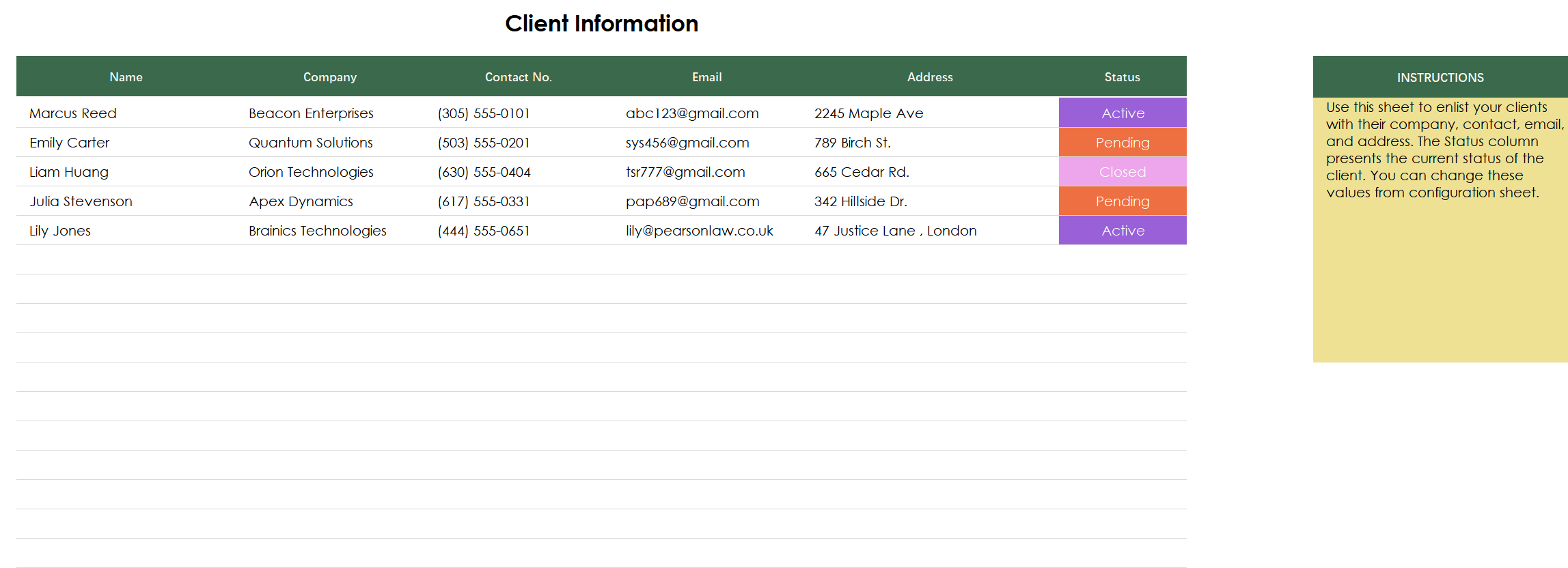 sales and lead call tracking template excel screenshot — PlanoraNest Excel template